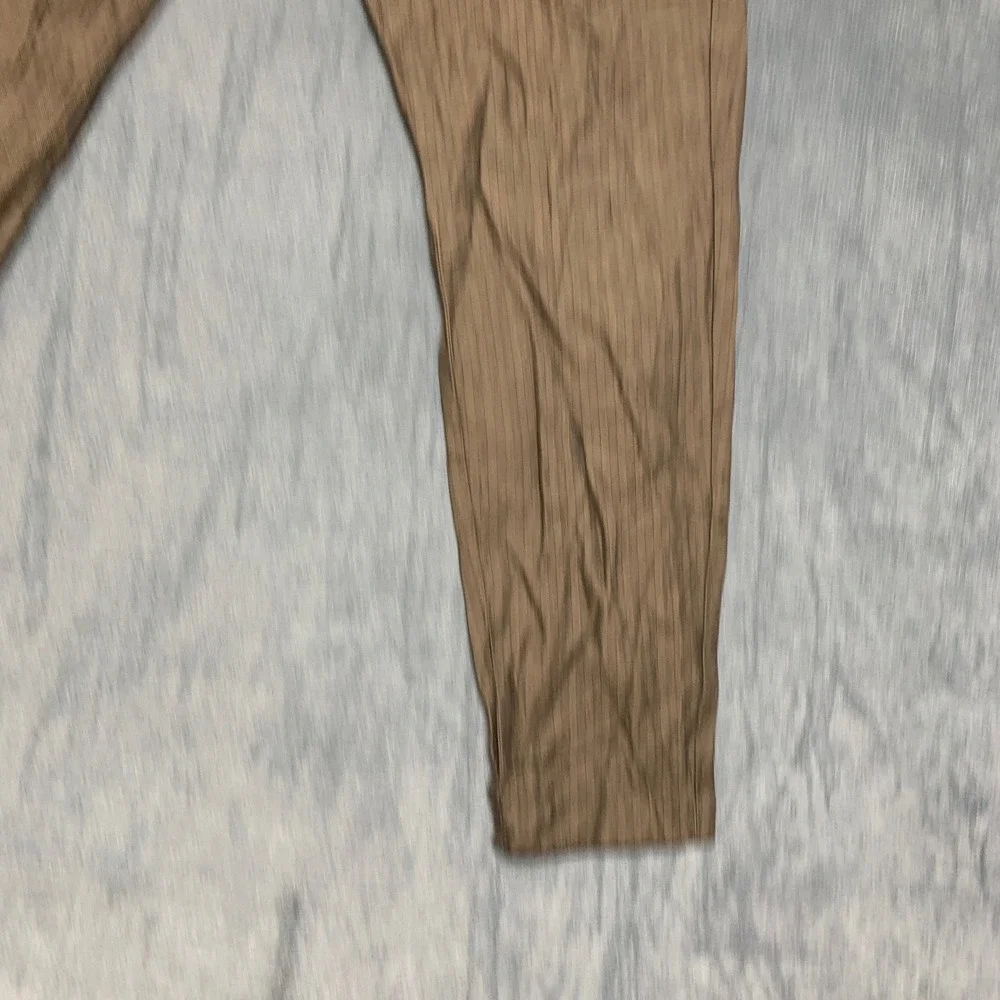 Abercrombie & Fitch Chino Pants Men Large Brown Herringbone Stretch Skinny Taper